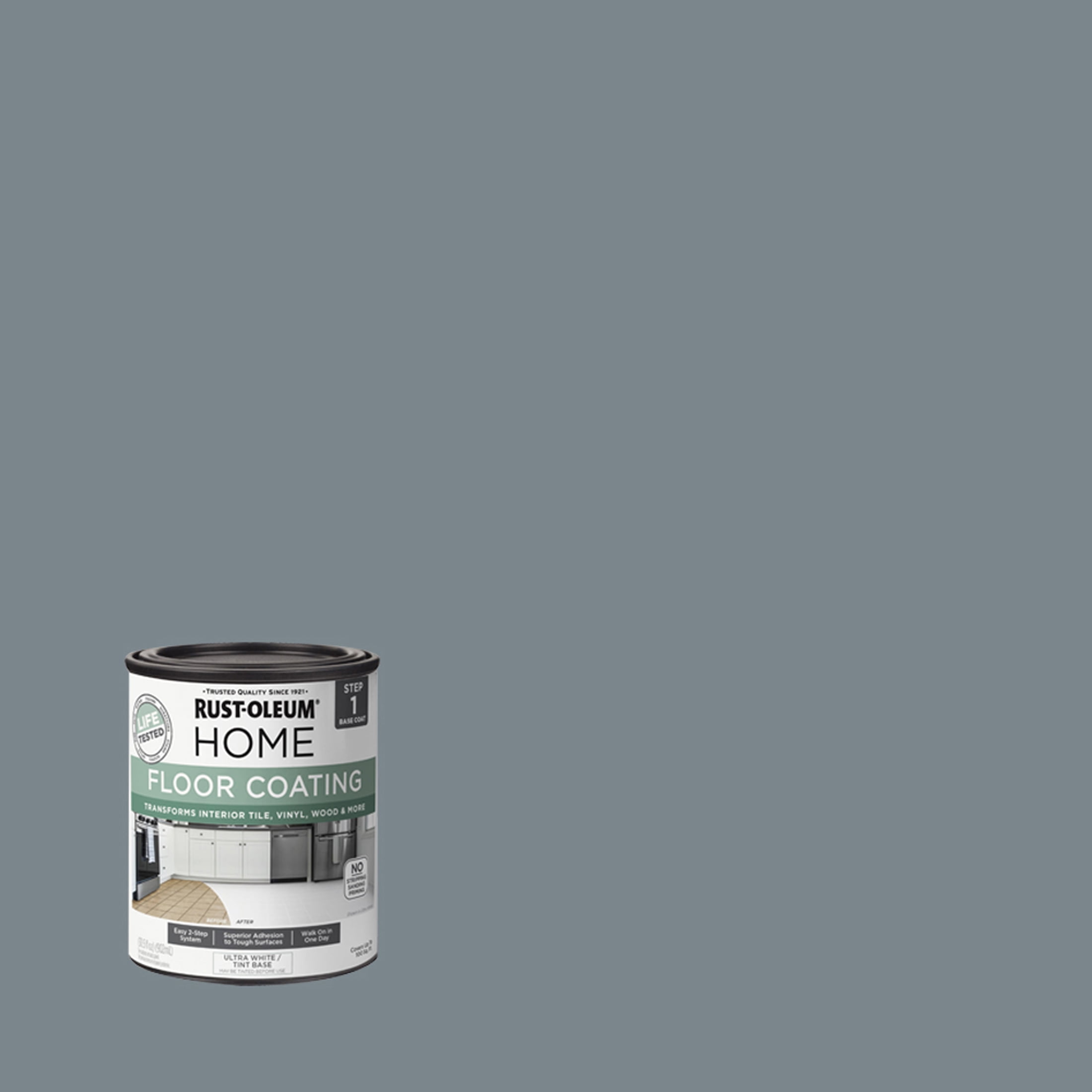Rust-Oleum Home French Gray Interior Floor Coating Base Coat-363120T, Quart