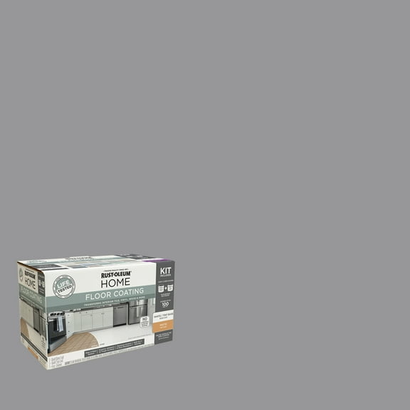 Rust-Oleum Home Matte Aged Gray Interior Floor Coating Kit-363685T, Quart