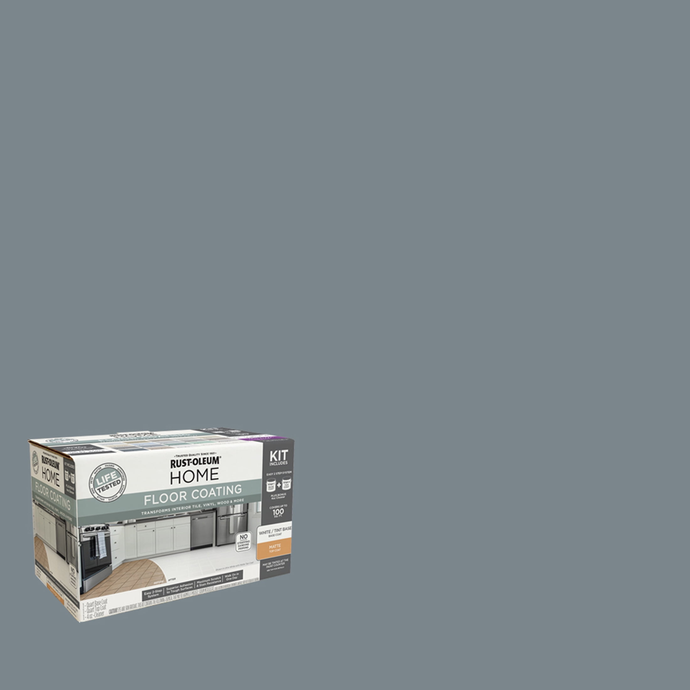 Rust-Oleum Home Matte French Gray Interior Floor Coating Kit