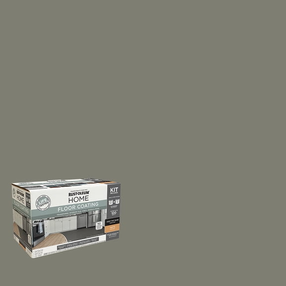 Rust-Oleum Home Matte Olive Green Interior Floor Coating Kit-363733T, Quart