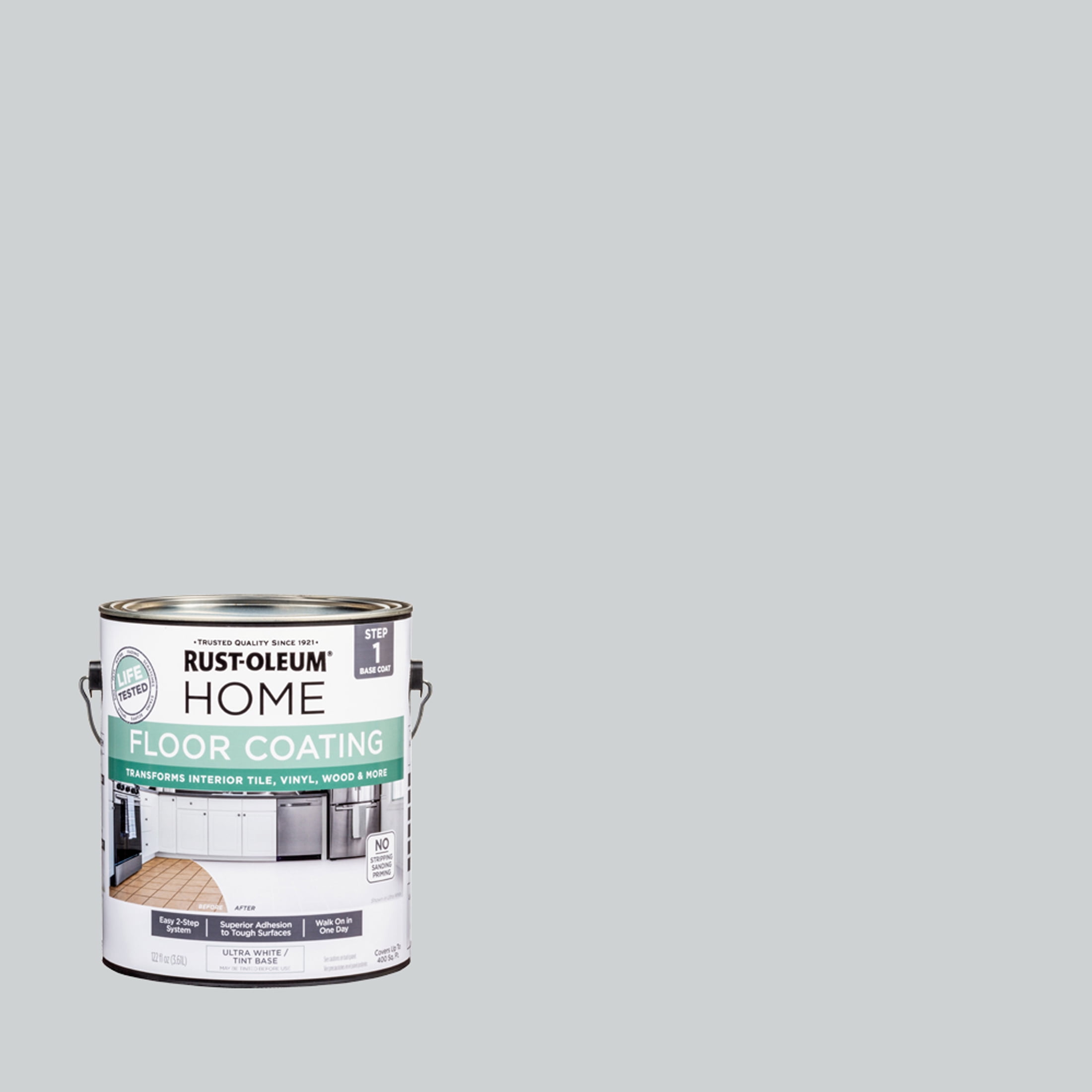 Rust-Oleum Home Pearl Gray Interior Floor Coating Base Coat-363138T, Gallon
