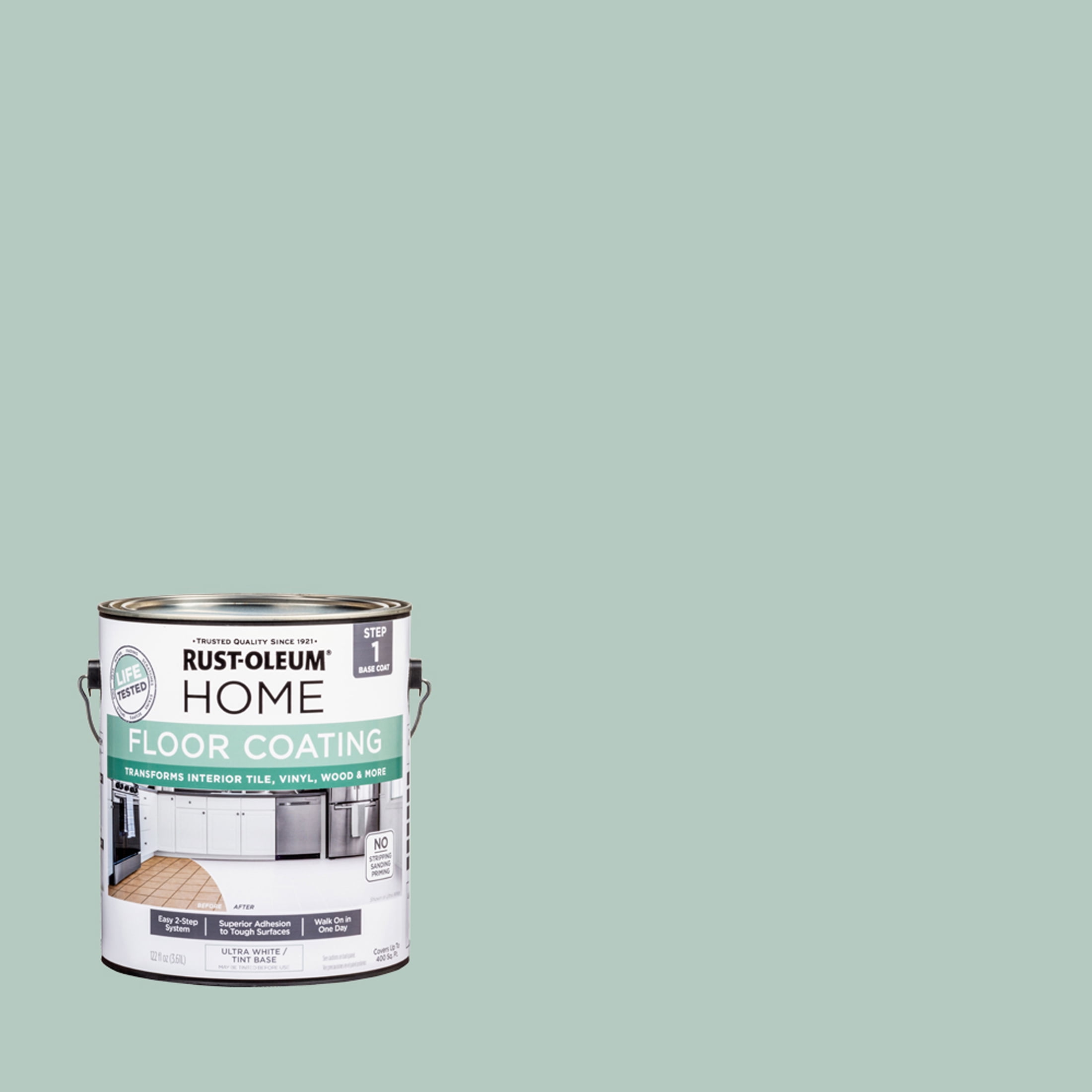 Rust-Oleum Home Seafoam Interior Floor Coating Base Coat-363153T, Gallon