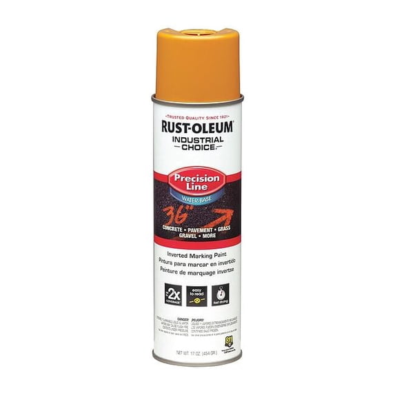 Industrial Choice Inverted Marking Paint, 17 oz., Yellow, Water -Based 203033