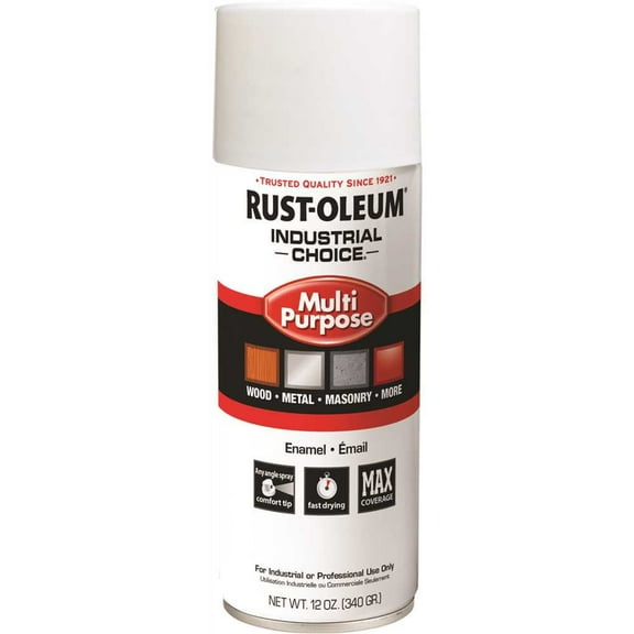 Rust-Oleum Spray Paint, White, Gloss, Solvent, 12 oz 1692830V