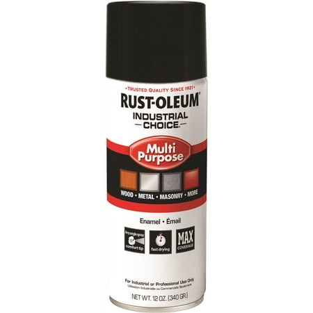 Spray Paint, Black, Gloss, Solvent, 12 oz 1679830V