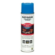 Precision Line Marking Paint, 20 oz, Fluorescent Blue, Water -Based 205176