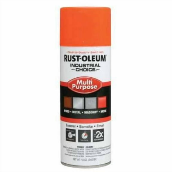Rust-Oleum Spray Paint, Orange, Gloss, Solvent, 12 oz 1654830