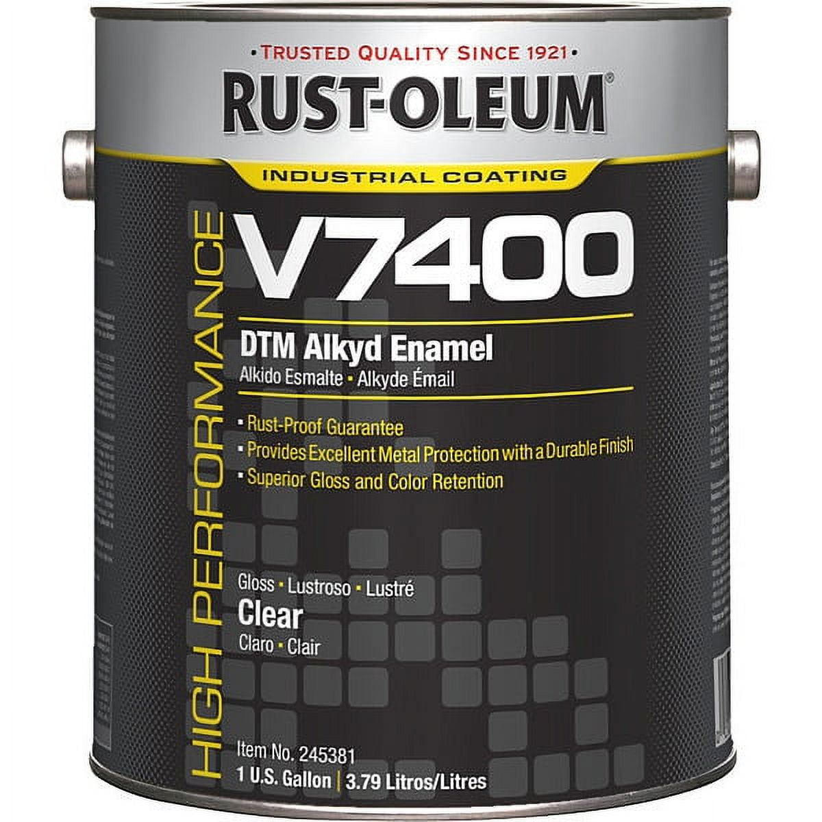 Rust-Oleum Interior/Exterior Paint, High Gloss, Oil Base, Vista