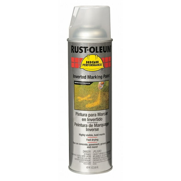 Rust-Oleum V2301838 Clear Gloss V2300 System Inverted Marking Paints, Industrial High Performance, 15oz., 1 Can