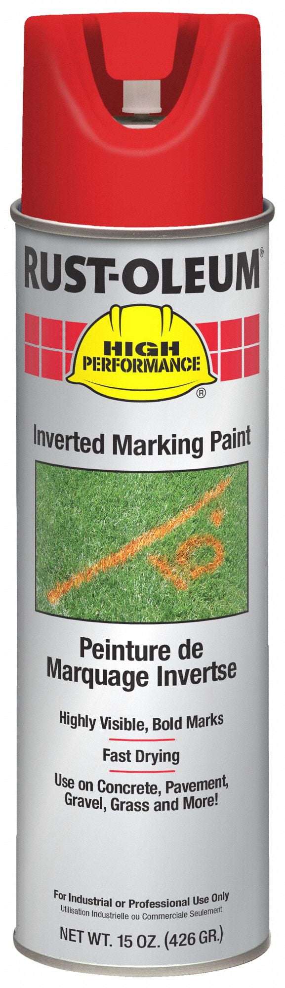 RustOleum Inverted Marking Paint,20 oz,Safety Red V2363838V