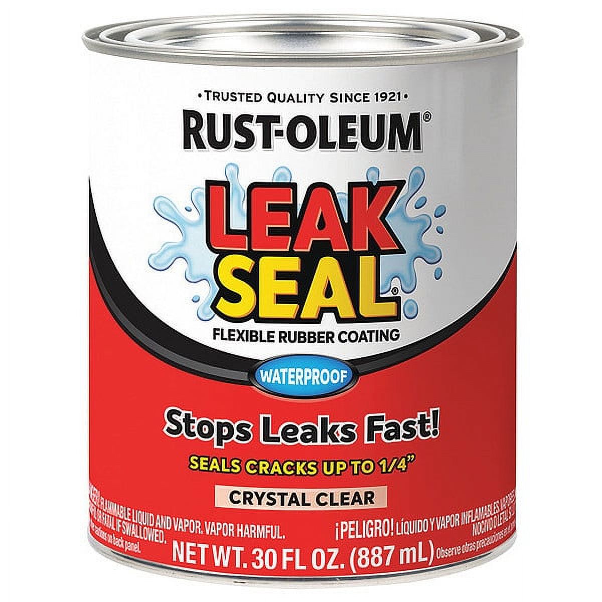 RustOleum Leak Sealer, 30 oz, Solvent Base, Clear