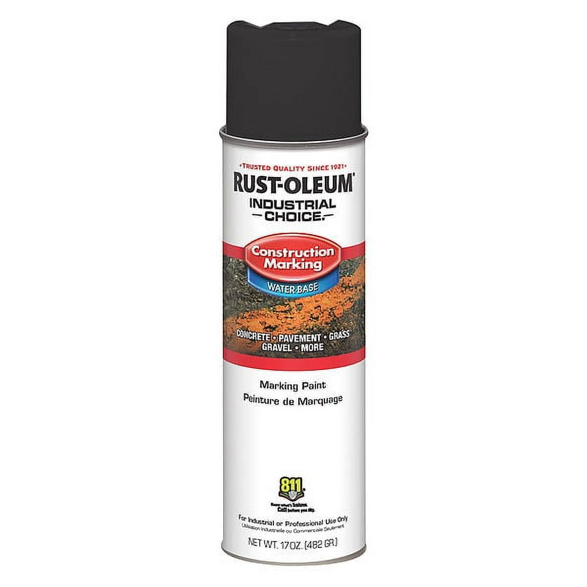 RustOleum Marking Paint, 17 oz., Black, Water Based