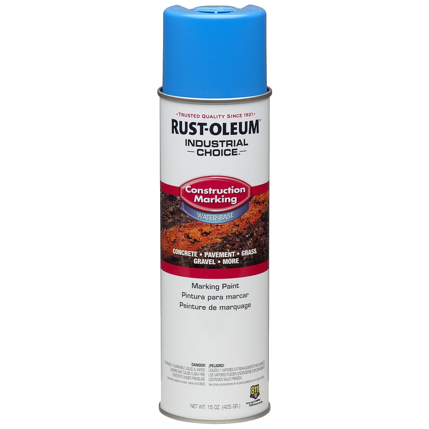 RustOleum Marking Paint,20 oz,Caution Blue 264694