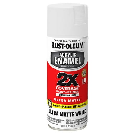 Rust-Oleum Matte White Automotive Touch-Up Paint 12 oz