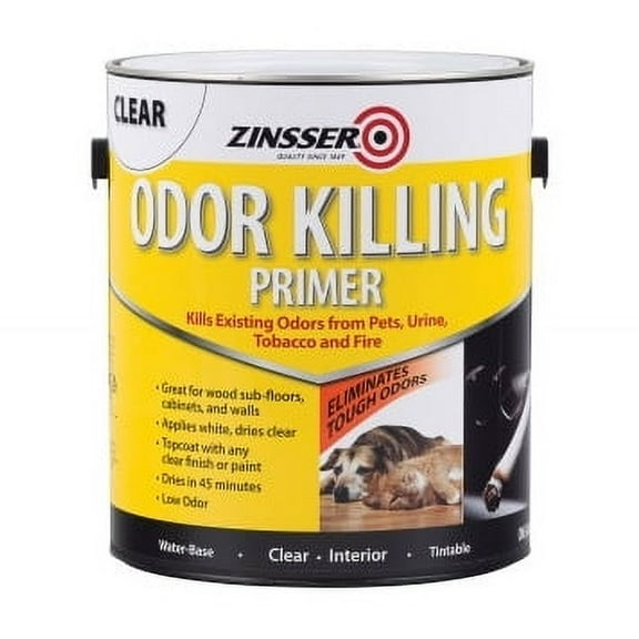 Rust-Oleum Odor Killing Primer Liquid - 128 fl oz (4 quart) - 1 Each - White