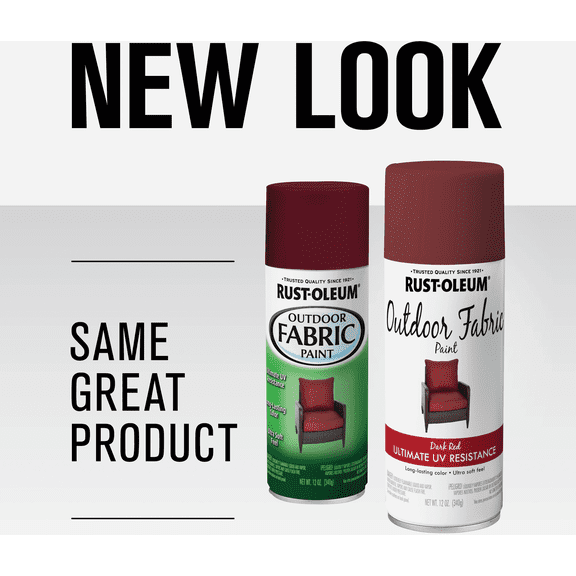 Rust-Oleum Outdoor Fabric Spray Paint - Pack of 4 Interior & Exterior Use, Professional Finish