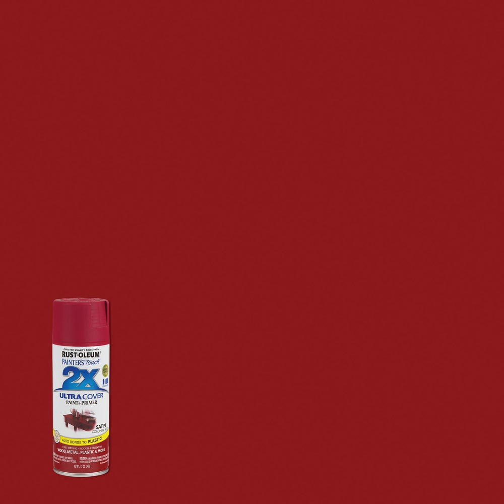 RustOleum Painter'S Touch 2X Ultra Cover 12 Oz. Satin Paint + Primer