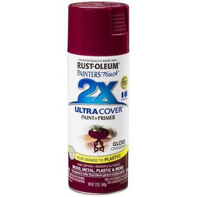 RustOleum Painter'S Touch Ultra Cover Gloss Cranberry Spray Paint 12