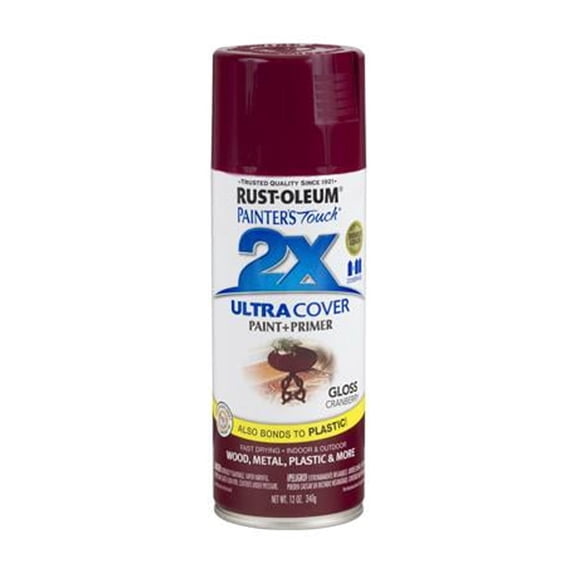 Rust-Oleum Painter's Touch 2X Ultra Cover Cranberry Gloss 12 oz Spray Paint
