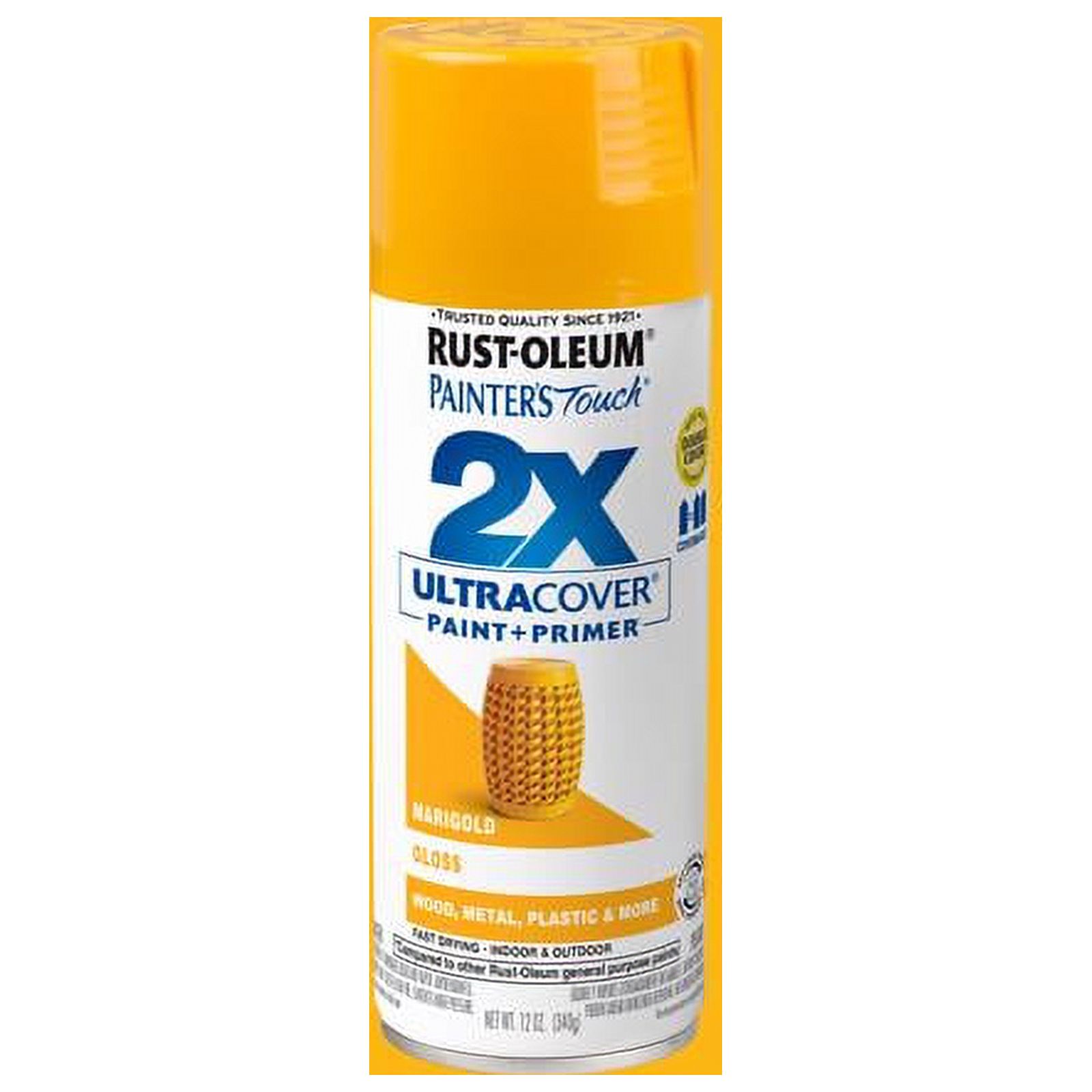 RustOleum Painter's Touch 2X Ultra Cover Gloss Marigold Spray Paint 12