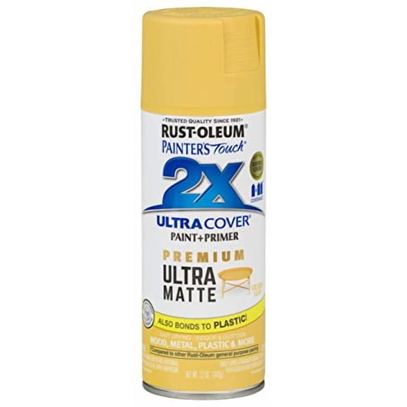 Rust-Oleum 331186 Painter's Touch 2X Cover, 12 Ounce (Pack of 1), Ultra Matte Golden Leaf, 128 Fl Oz