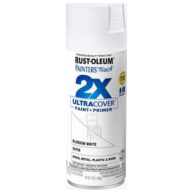 RustOleum Painter's Touch 2X Ultra Cover Satin Blossom White Paint