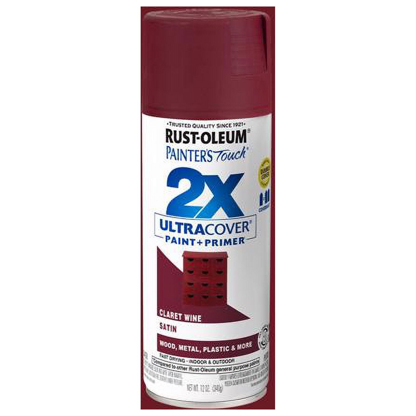 RustOleum Painter's Touch 2X Ultra Cover Satin Claret Wine Paint