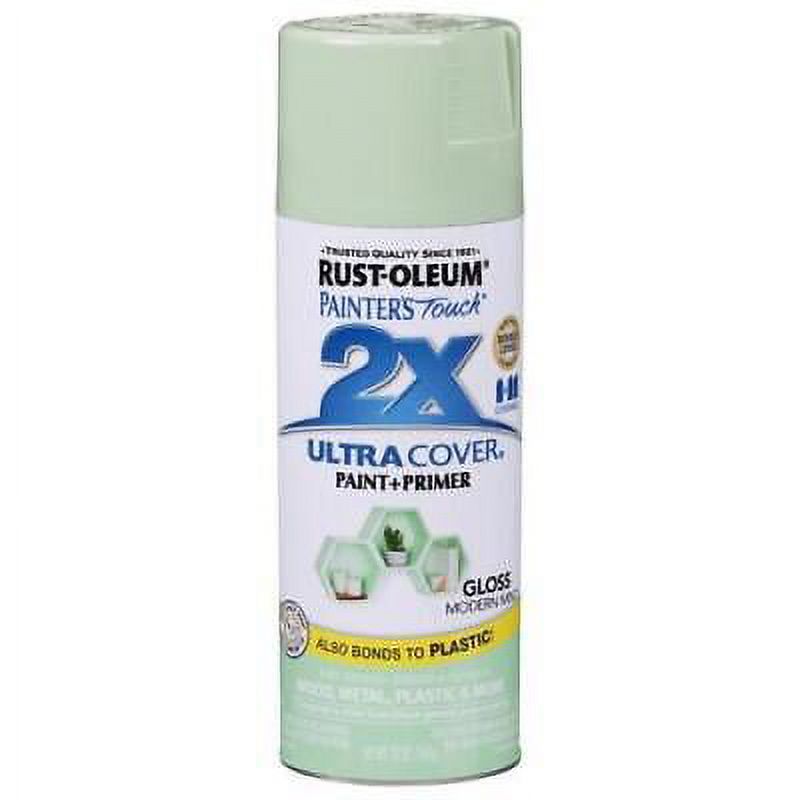 RustOleum Painters Touch 2X Gloss Modern Mint Spray Paint 12 oz. (Pack
