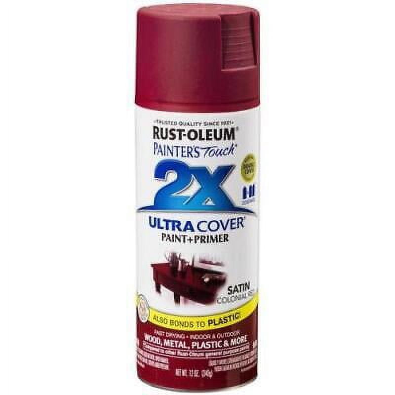 RustOleum Painters Touch Colonial Red Satin Sheen Multi Purpose Indoor