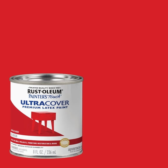 Rust-Oleum Painters Touch Ultra Cover Indoor and Outdoor Gloss Apple Red Paint 8 oz.