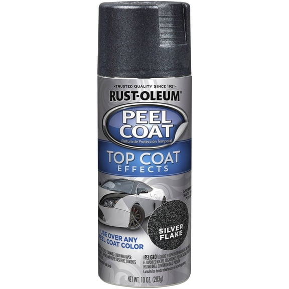Rust-Oleum Peel Coat Top Coat, Silver Flake