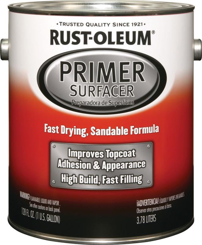 Rust-Oleum Primer Surfacer,Gray,Solvent Base,1 gal 249332