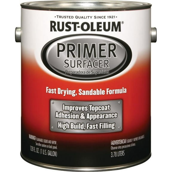 Rust-Oleum Primer Surfacer,Gray,Solvent Base,1 gal 249332