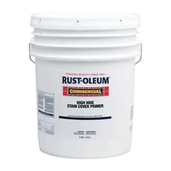Rust-Oleum Primer,White,Solvent Based,Alkyd,5 gal. 302139