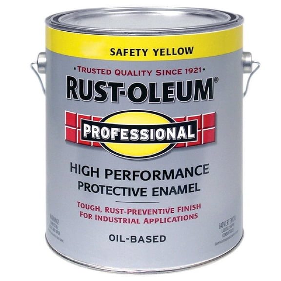 Rust-Oleum Professional Gloss Safety Yellow Oil-Based Protective Paint 1 gal