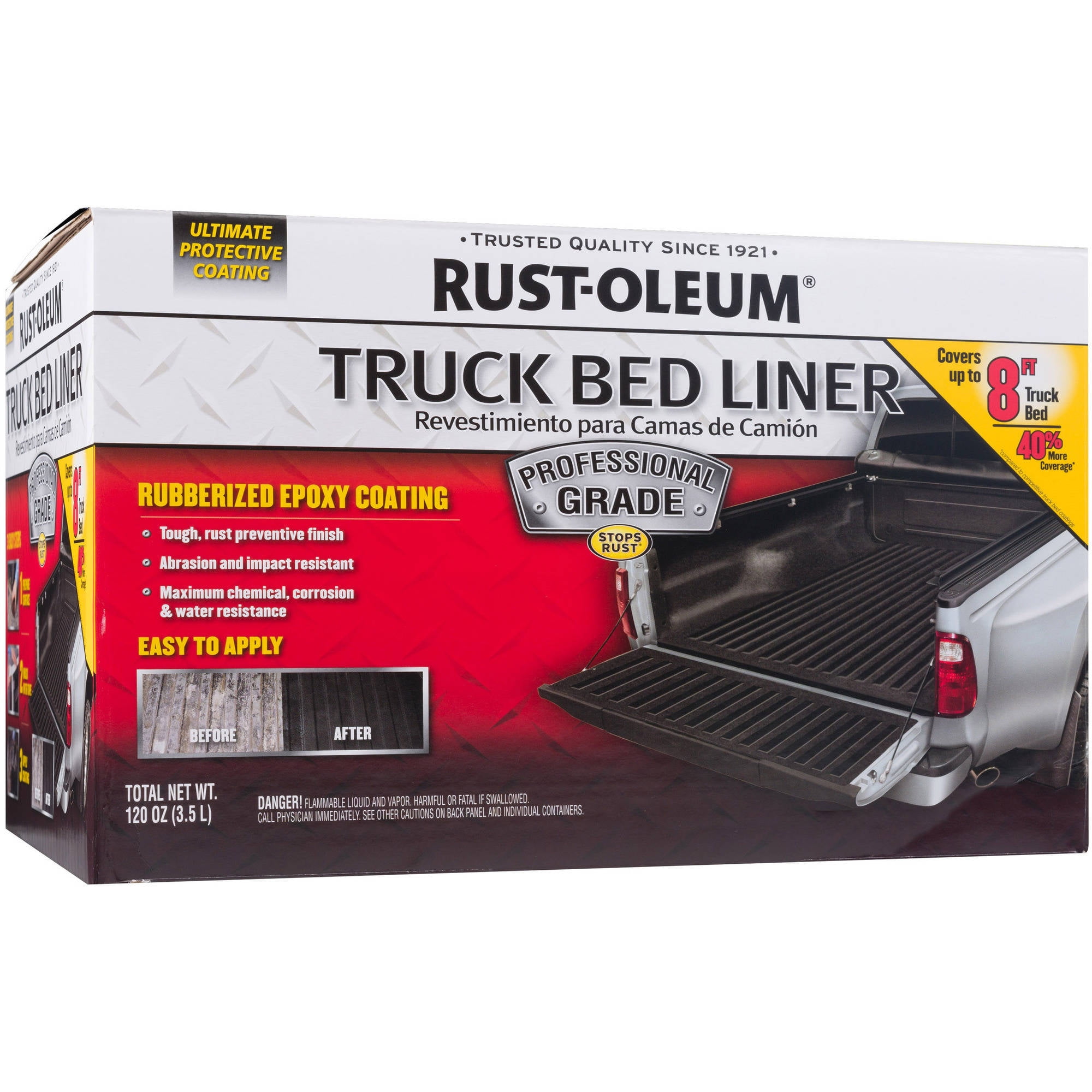 Rust Oleum Professional Grade Truck Bed Liner Kit Walmart