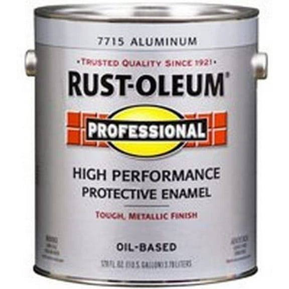 Rust-Oleum Protective Enamels Gloss Exterior Paint - Durable - 1 Gal, Silver