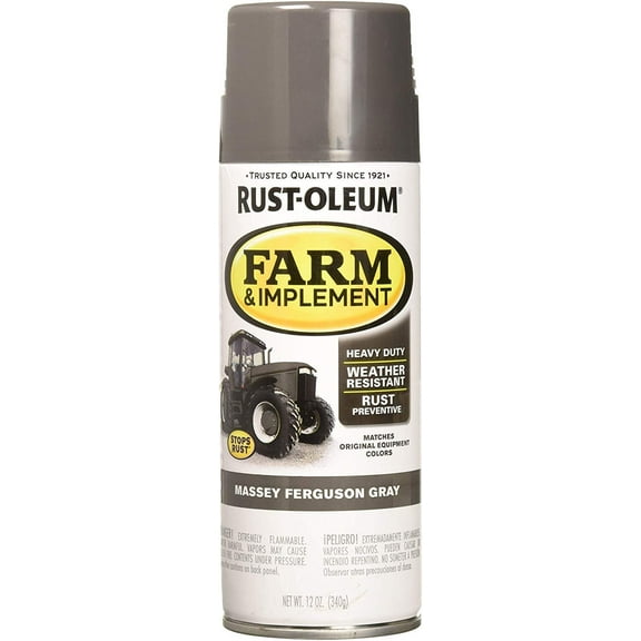Rust-Oleum RUSTOLEUM 280133 Massey Ferguson Gray 12 oz Farm & Implement Spray Paint