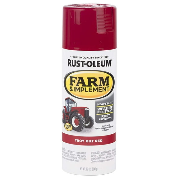 Rust-Oleum RUSTOLEUM 303473 Troy Bilt Red 12 oz. Farm & Implement Spray Paint