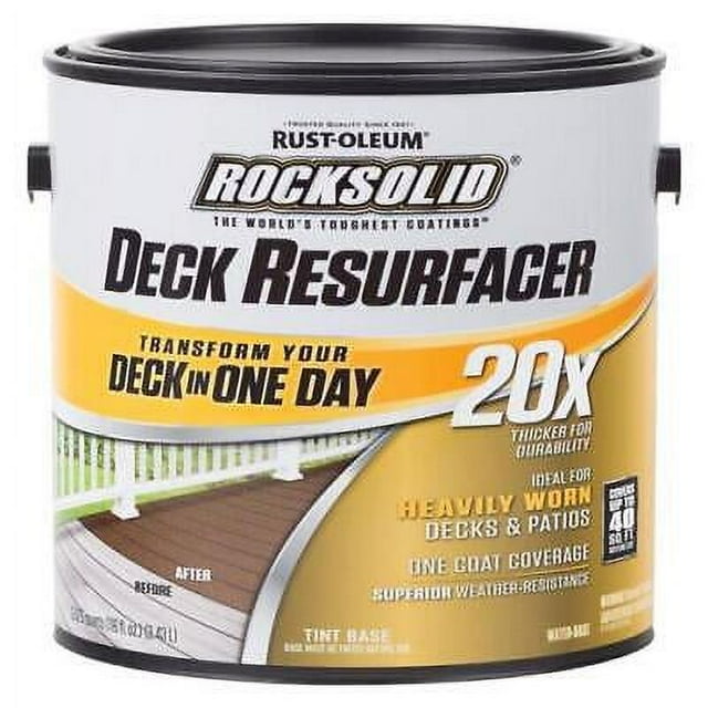 RustOleum RockSolid 20X Deck Resurfacer SemiTransparent Tintable Tint