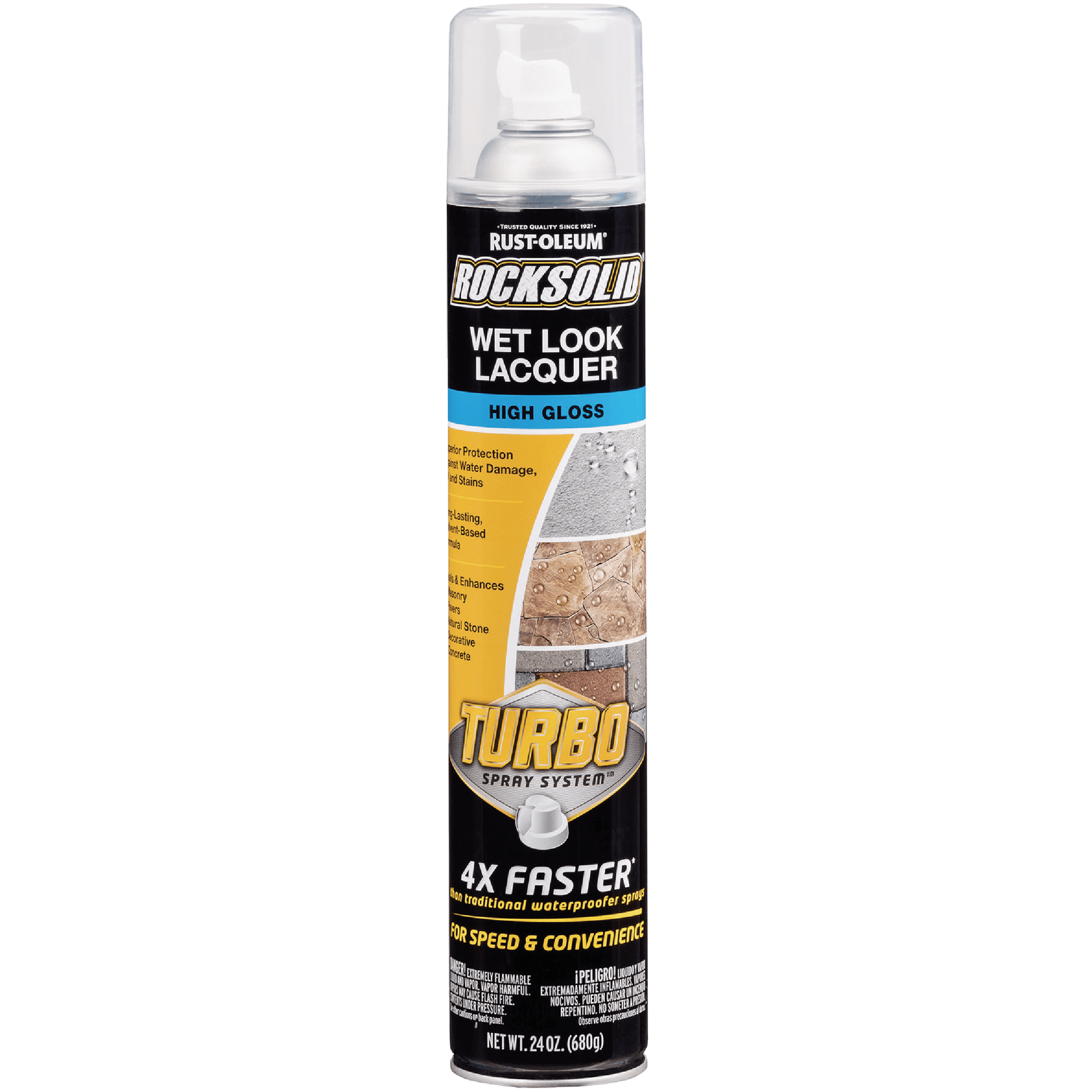 RustOleum RockSolid 24 Oz. Turbo Spray System High Gloss Wet Look