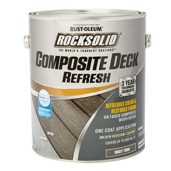Rust-Oleum RockSolid Composite Deck Refresh Wood Finish, 1 Gallon