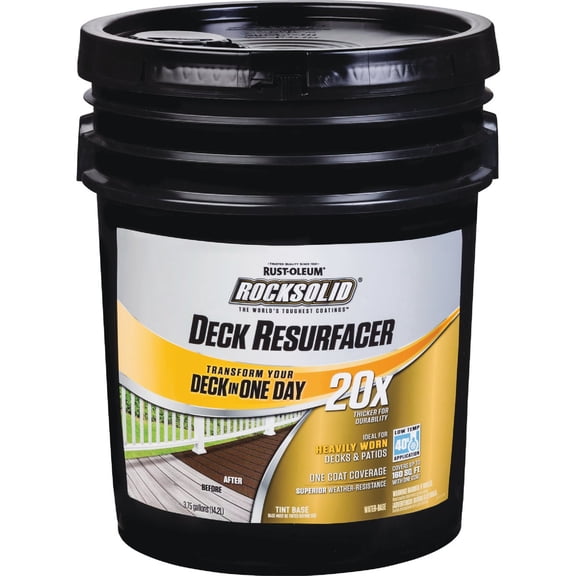Rust-Oleum RockSolid Tint Base Deck Resurfacer - Single Pack