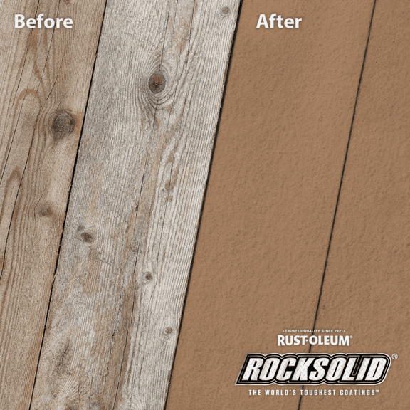 Rust-Oleum RockSolid Tint Base Solid Exterior Stain - Pack of 24 Exterior Wood Surfaces, UV-Resistant Formula