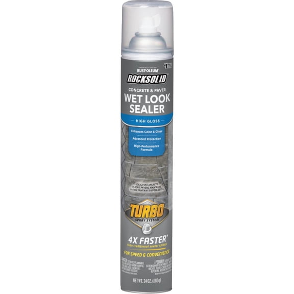 Rust-Oleum RockSolid Wet Look Lacquer Concrete Sealer - Pack of 2