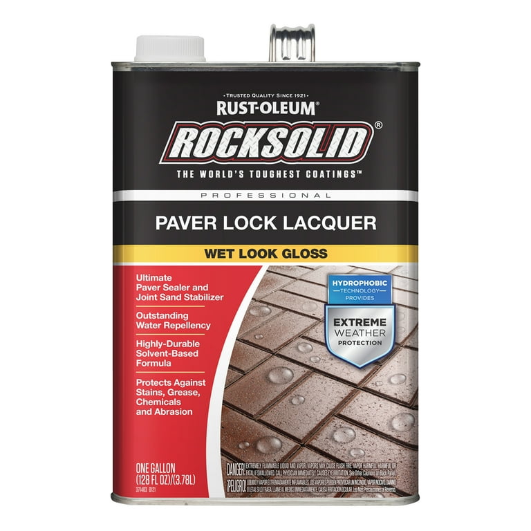 Rust-Oleum Rocksolid Paver Lock Lacquer Wet Look Gloss gal