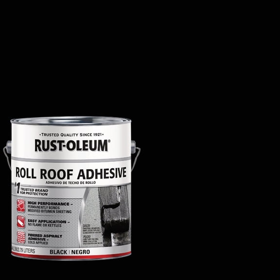 Rust-Oleum Roll Roofing Adhesive, Gallon, Black, 2 Pack