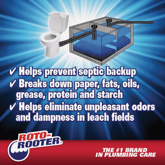 Rust-Oleum Roto-Rooter Septic Tank Treatment - Pack of 12