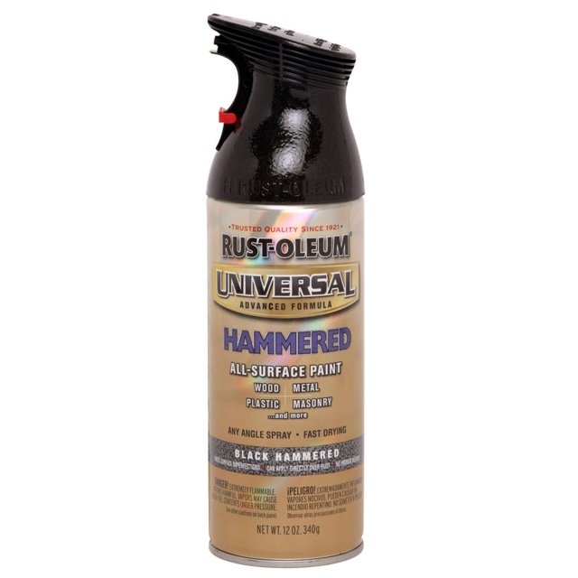 RustOleum RustOleum 245217 Universal Advance Formula Spray Paint, Black Hammered, 12Oz