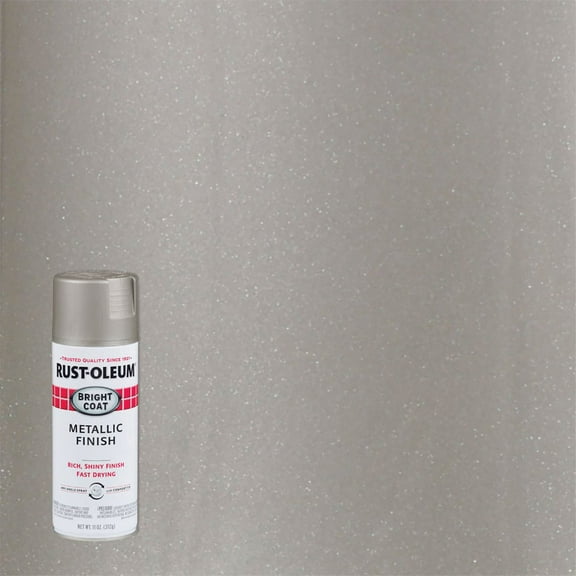 Rust-Oleum Rust-Oleum Bright Coat Metallic Finish Spray Paint 11 Oz., Bright Aluminum